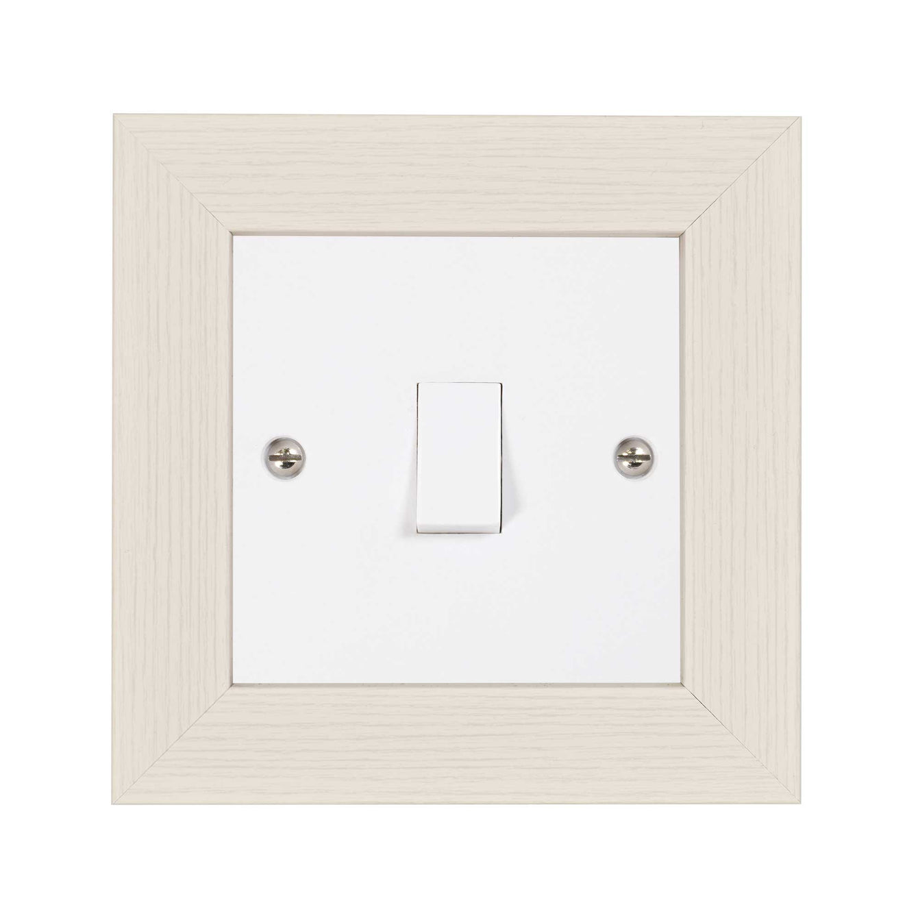 ElekTek Decorative Switch Surround Frame Cover Finger Plate Modena Light Wood Effects