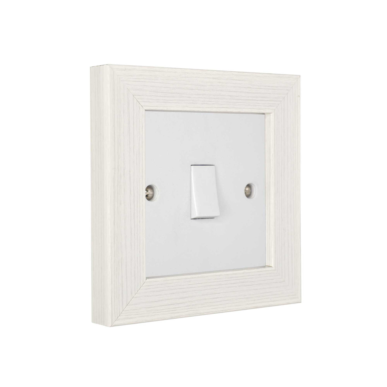 ElekTek Decorative Switch Surround Frame Cover Finger Plate Modena Light Wood Effects