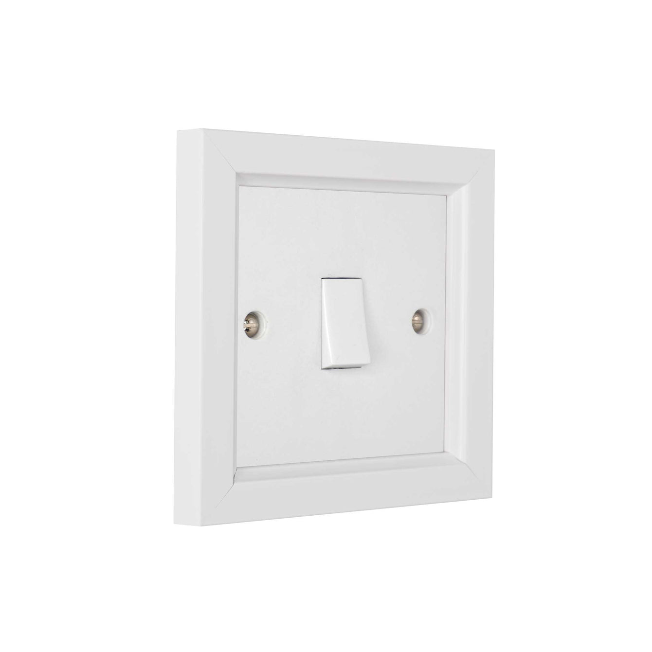 ElekTek Decorative Switch Surround Frame Cover Finger Plate Rivoli Walnut/Gold