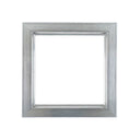 ElekTek Decorative Switch Surround Frame Cover Finger Plate Rivoli Silver Grained