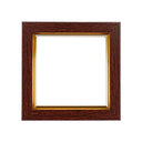 ElekTek Decorative Switch Surround Frame Cover Finger Plate Rivoli Walnut/Gold
