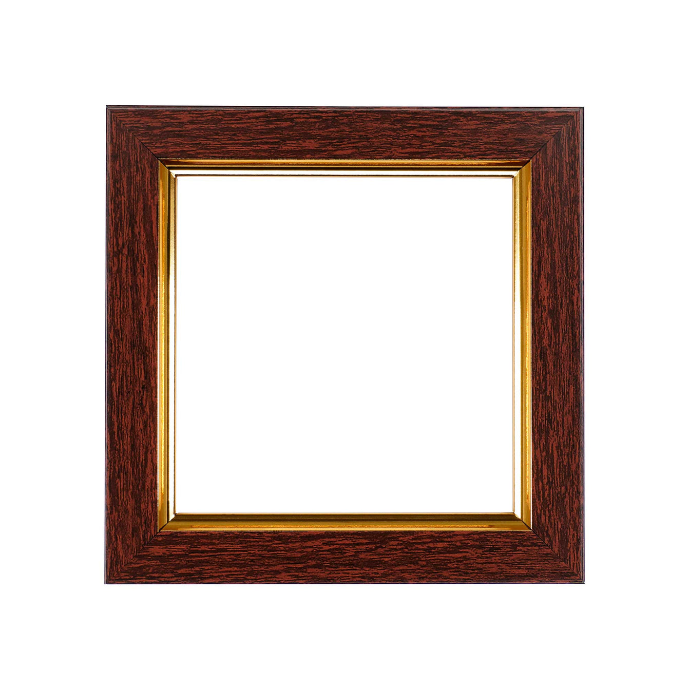 ElekTek Decorative Switch Surround Frame Cover Finger Plate Rivoli Walnut/Gold