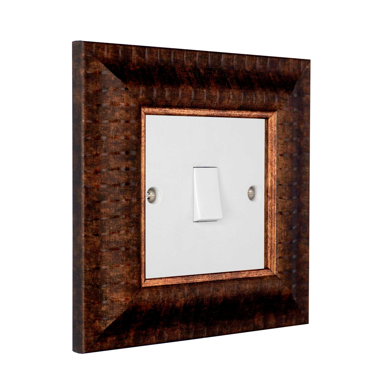 ElekTek Decorative Switch Surround Frame Cover Finger Plate Verona Grey Wood
