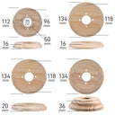 ElekTek Ceiling Wall Plinth Rose Pattress Natural Pine for Decorative Mounting of Lighting