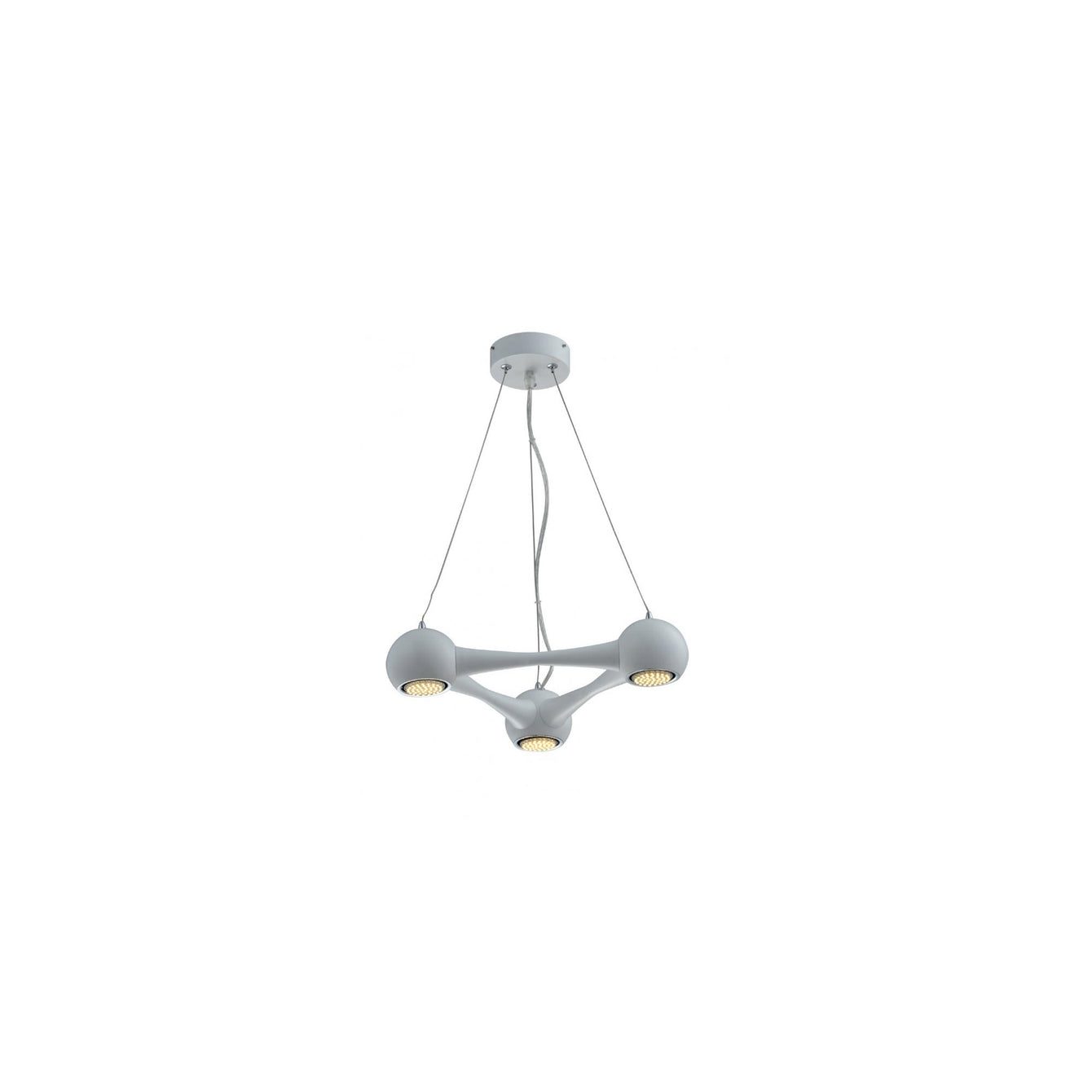 Perivale 3, 5, 6, 9 and 12 Arm Pendant LED Light White - Buy It Better 3 Arm
