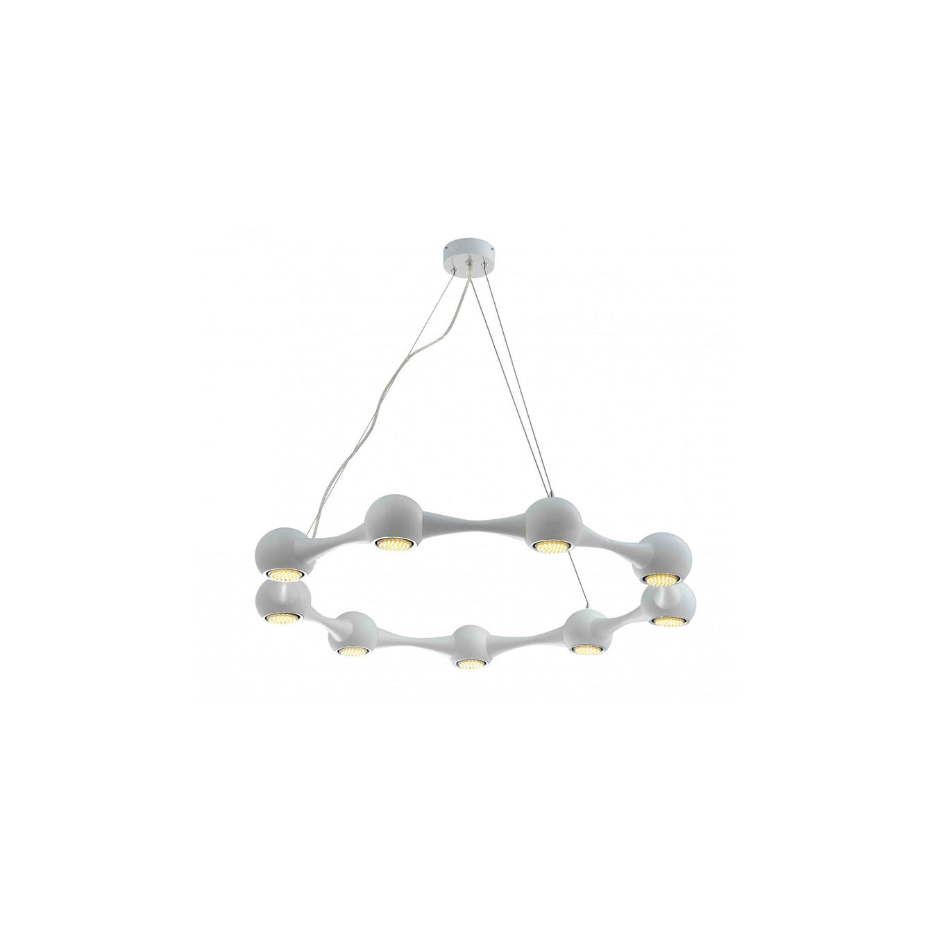 Perivale 3, 5, 6, 9 and 12 Arm Pendant LED Light White - Buy It Better