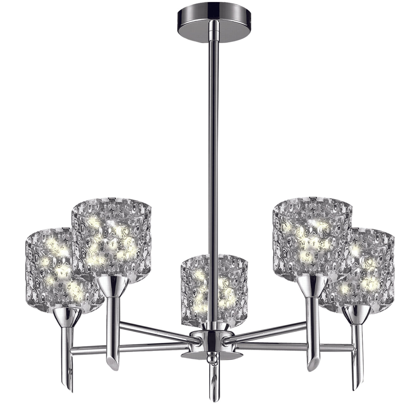 Finsbury 4, 5 and 8 Arm Pendant LED Light - Buy It Better 8 + 4 Arm Pendant