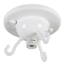 ElekTek 3-Hook Ceiling Rose with Cord Grip and Matching Screws - Metallic Finishes available - Buy It Better