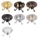 ElekTek 3-Hook Ceiling Rose with Cord Grip and Matching Screws - Metallic Finishes available - Buy It Better