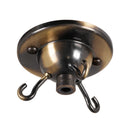 ElekTek 3-Hook Ceiling Rose with Cord Grip and Matching Screws - Metallic Finishes available - Buy It Better