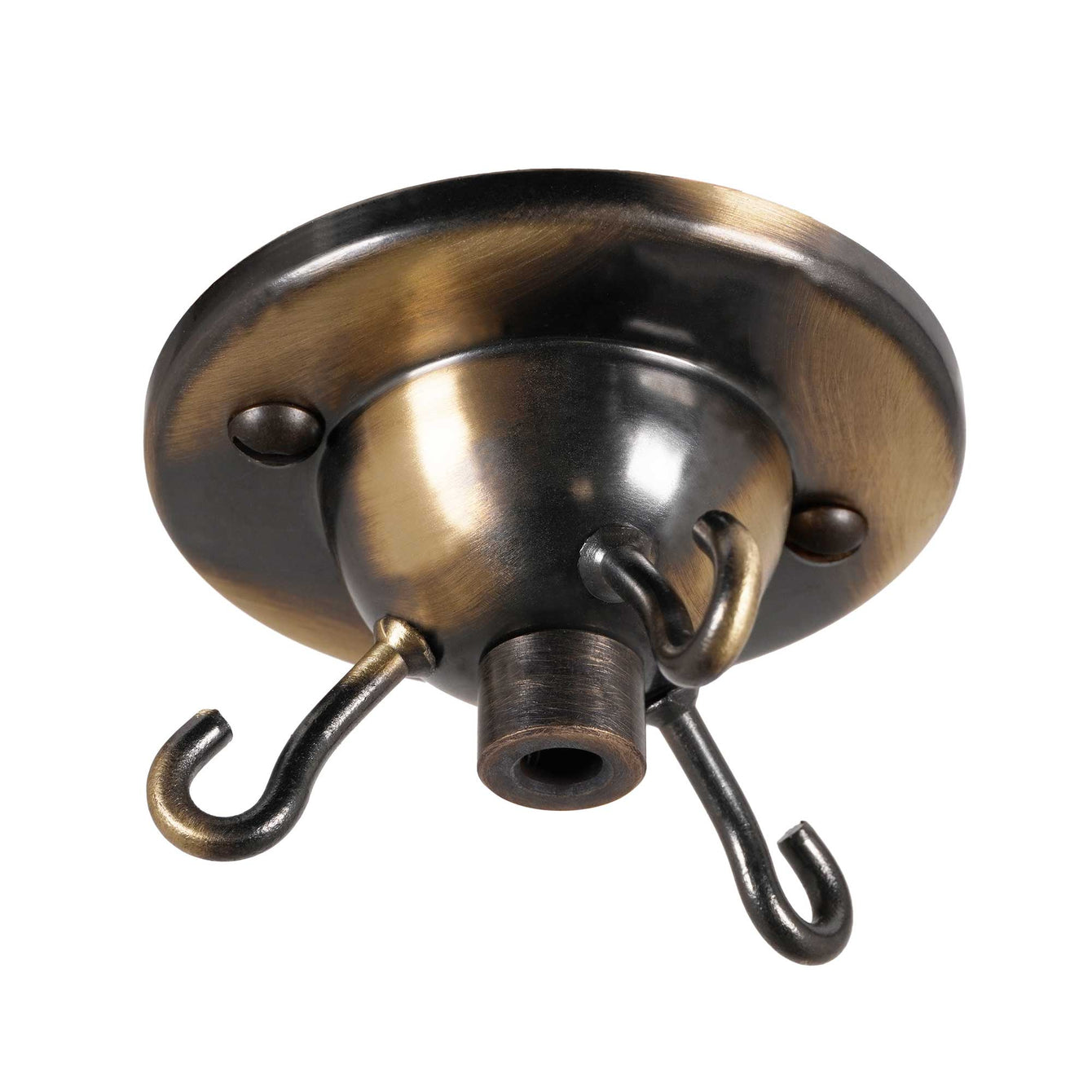 ElekTek 3-Hook Ceiling Rose with Cord Grip and Matching Screws - Metallic Finishes available - Buy It Better 