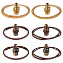 ElekTek B22 Cord Grip Pendant Lamp Holder with 1m Braided Cable