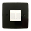 ElekTek Light Switch Conversion Metal Modern Cover Plate No Wiring Double - Buy It Better