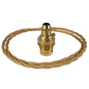 ElekTek B22 Cord Grip Pendant Lamp Holder with 1m Braided Cable