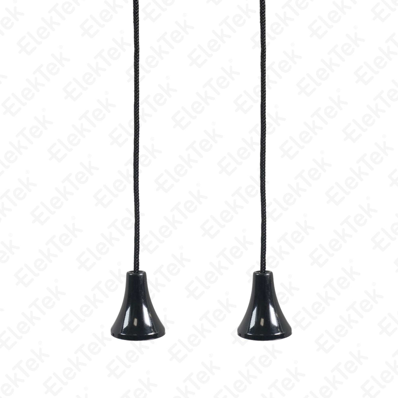 ElekTek Bathroom Ceiling Pull Switch Cord String Toggle White or Black 2-Pack 3-Pack - Buy It Better 