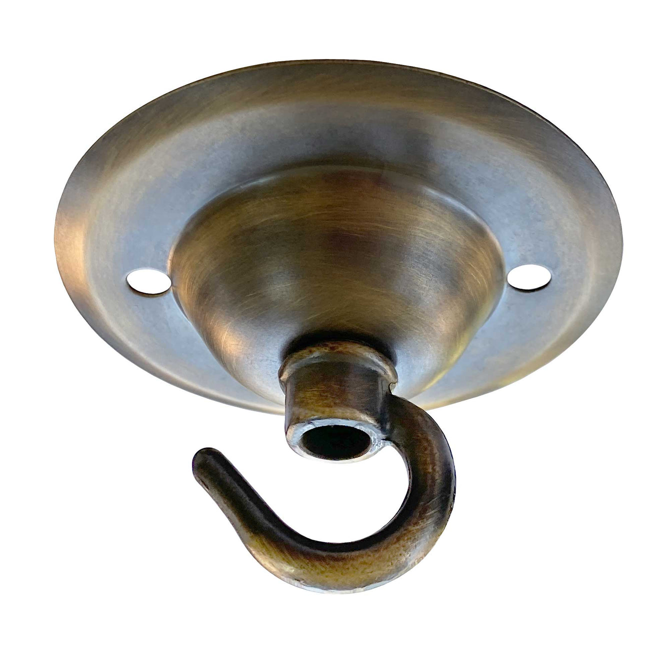 ElekTek 75mm Diameter Ceiling Plate with Hook Metallic Finishes Powder Coated Colours - Buy It Better Dawn Blue