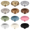ElekTek 100mm Diameter Convex Ceiling Rose with Strap Bracket and Cord Grip Metallic Finishes Powder Coated Colours - Buy It Better