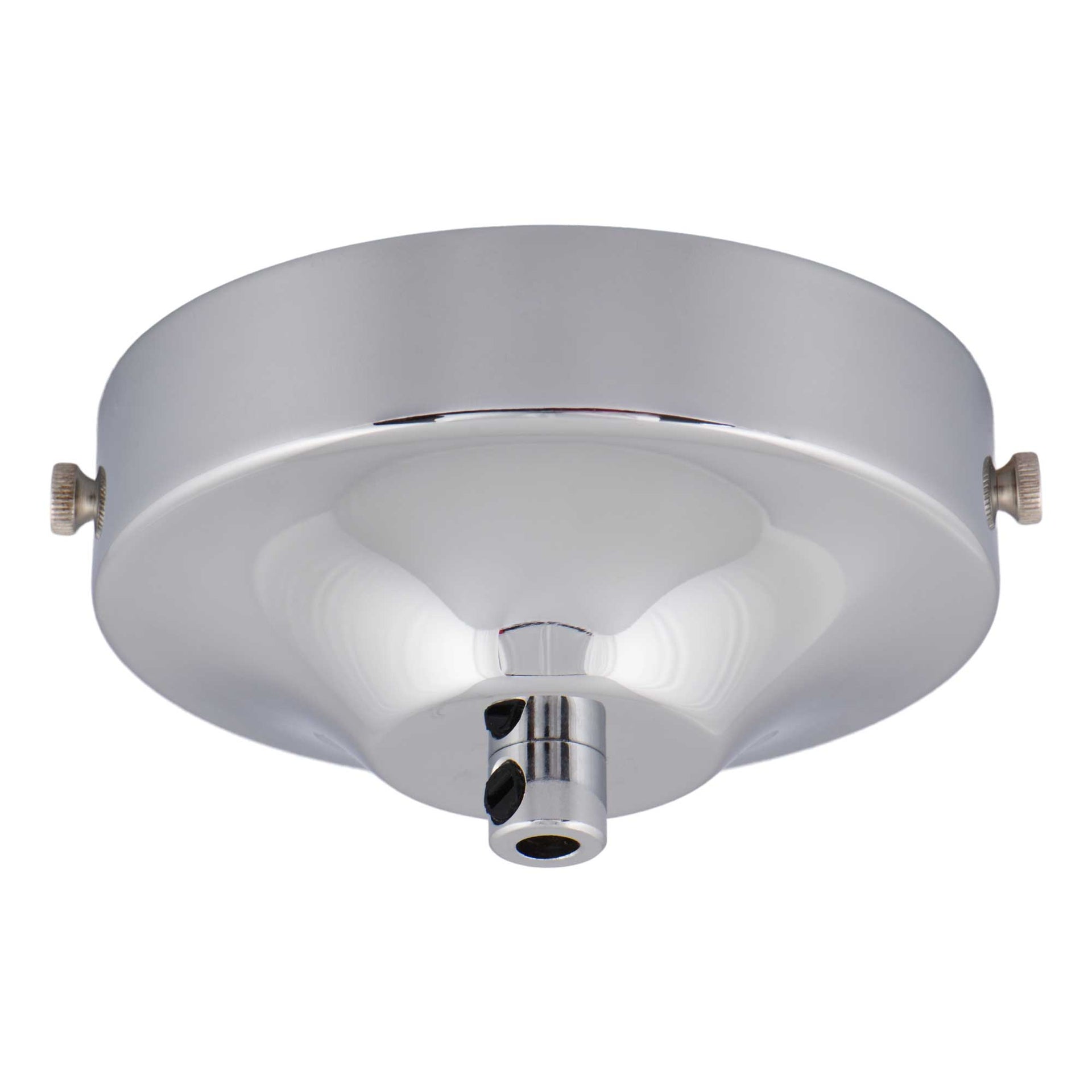 ElekTek 100mm Diameter Convex Ceiling Rose with Strap Bracket and Cord ...