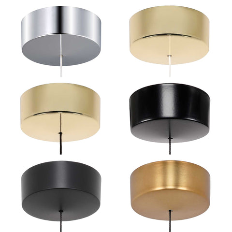 ElekTek Light Pull Cord Switch Ideal for Bathroom Ceiling with Metal Plated Cover (Matt Black - Thermoplastic)