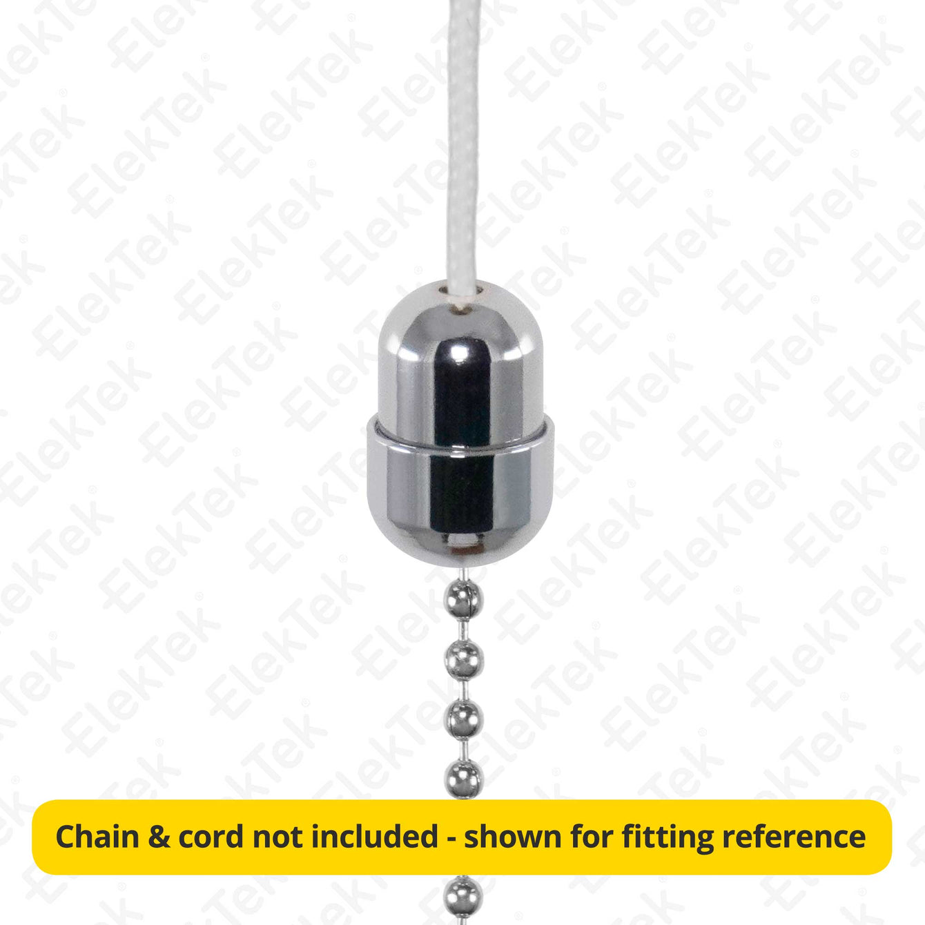 ElekTek Light Pull Cord Chain Connector White