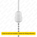 ElekTek Light Pull Cord Chain Connector