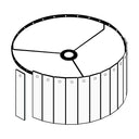 ElekTek Modern Ceiling Pendant Light Lamp Shade with Wooden Slats, Rivets 40cm Dia - Buy It Better