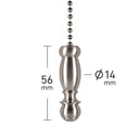 ElekTek Light Pull Chain Finial Pendant With 80cm Matching Chain