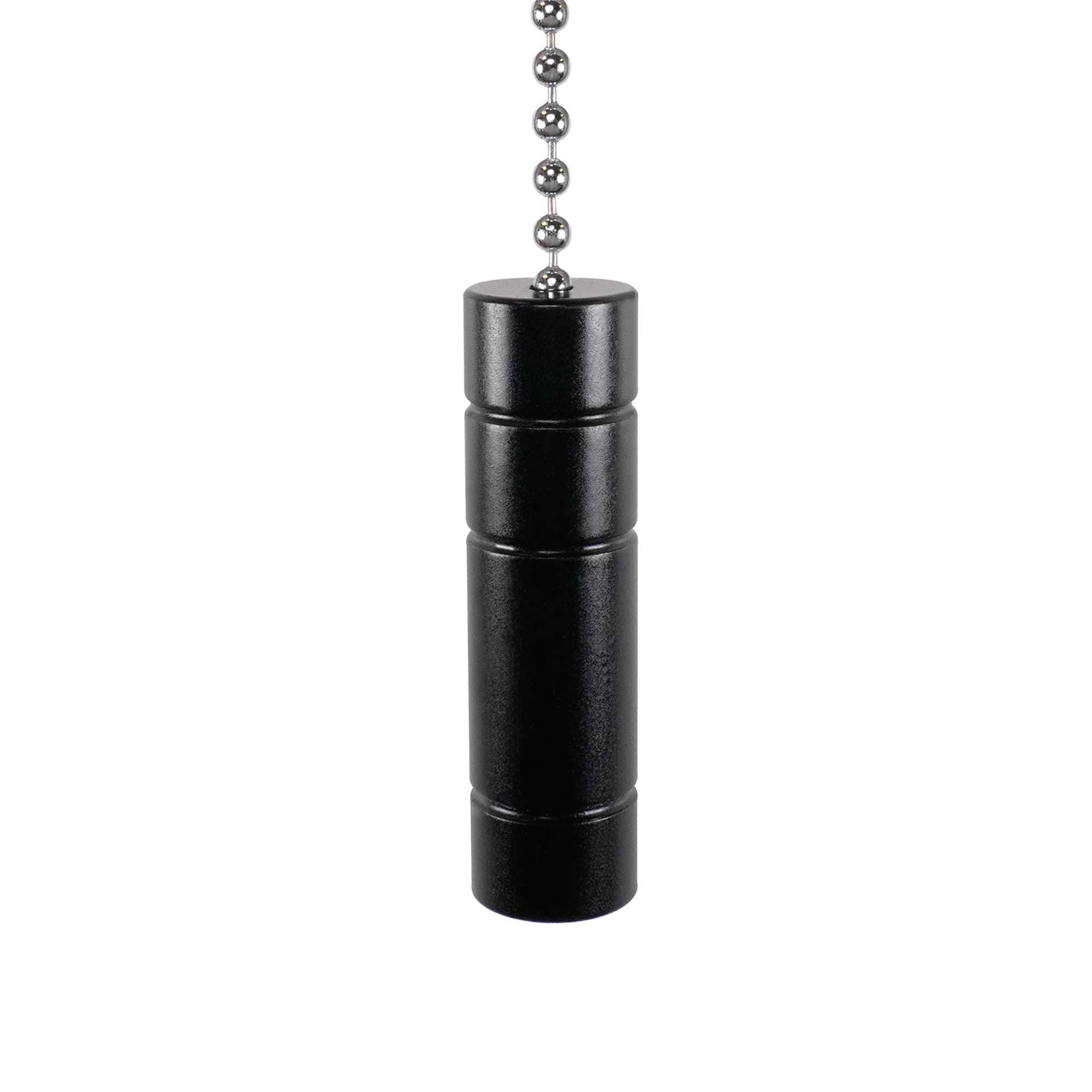 ElekTek Light Pull Cord Chain Black Cylinder Black/Brass