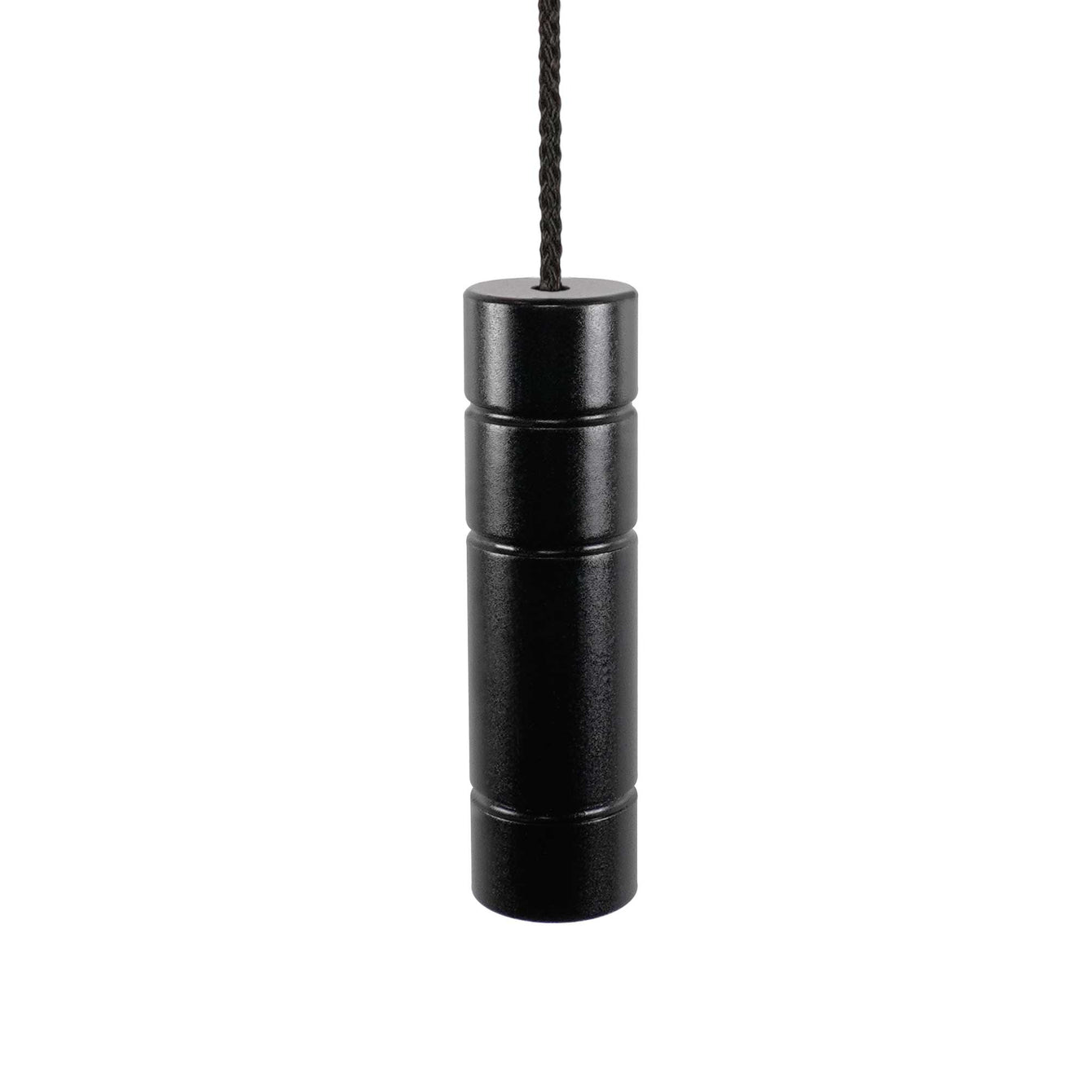 ElekTek Light Pull Cord Chain Black Cylinder 