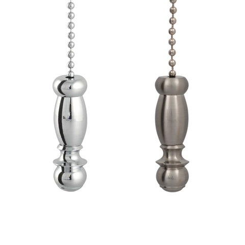 ElekTek Light Pull Chain Finial Pendant With 80cm Matching Chain