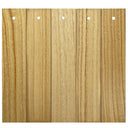 ElekTek Modern Ceiling Pendant Light Lamp Shade with Wooden Slats, Rivets 40cm Dia - Buy It Better