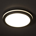 ElekTek Circular LED Ceiling Wall Light 3 CCT IP65 for Indoor and Outdoor Use Black - Buy It Better