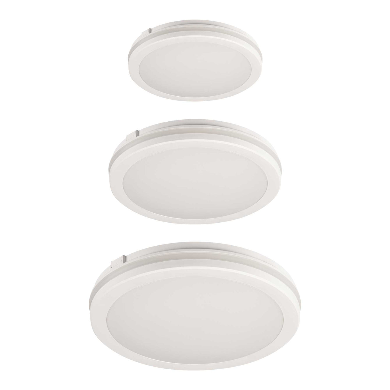 ElekTek Circular LED Ceiling Wall Light 3 CCT IP65 for Indoor and Outdoor Use White - Buy It Better 12W