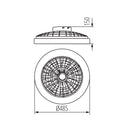 ElekTek Circular Round LED Ceiling Light with Integrated Fan CCT White or RGB - Buy It Better