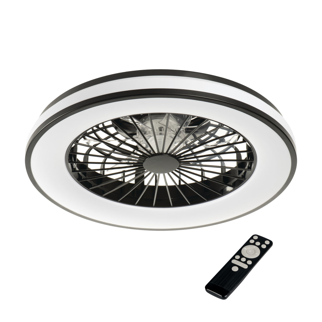 ElekTek Circular Round LED Ceiling Light with Integrated Fan CCT White or RGB - Buy It Better RGB Colour