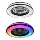 ElekTek Circular Round LED Ceiling Light with Integrated Fan CCT White or RGB - Buy It Better