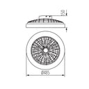 ElekTek Circular Round LED Ceiling Light with Integrated Fan CCT White or RGB - Buy It Better