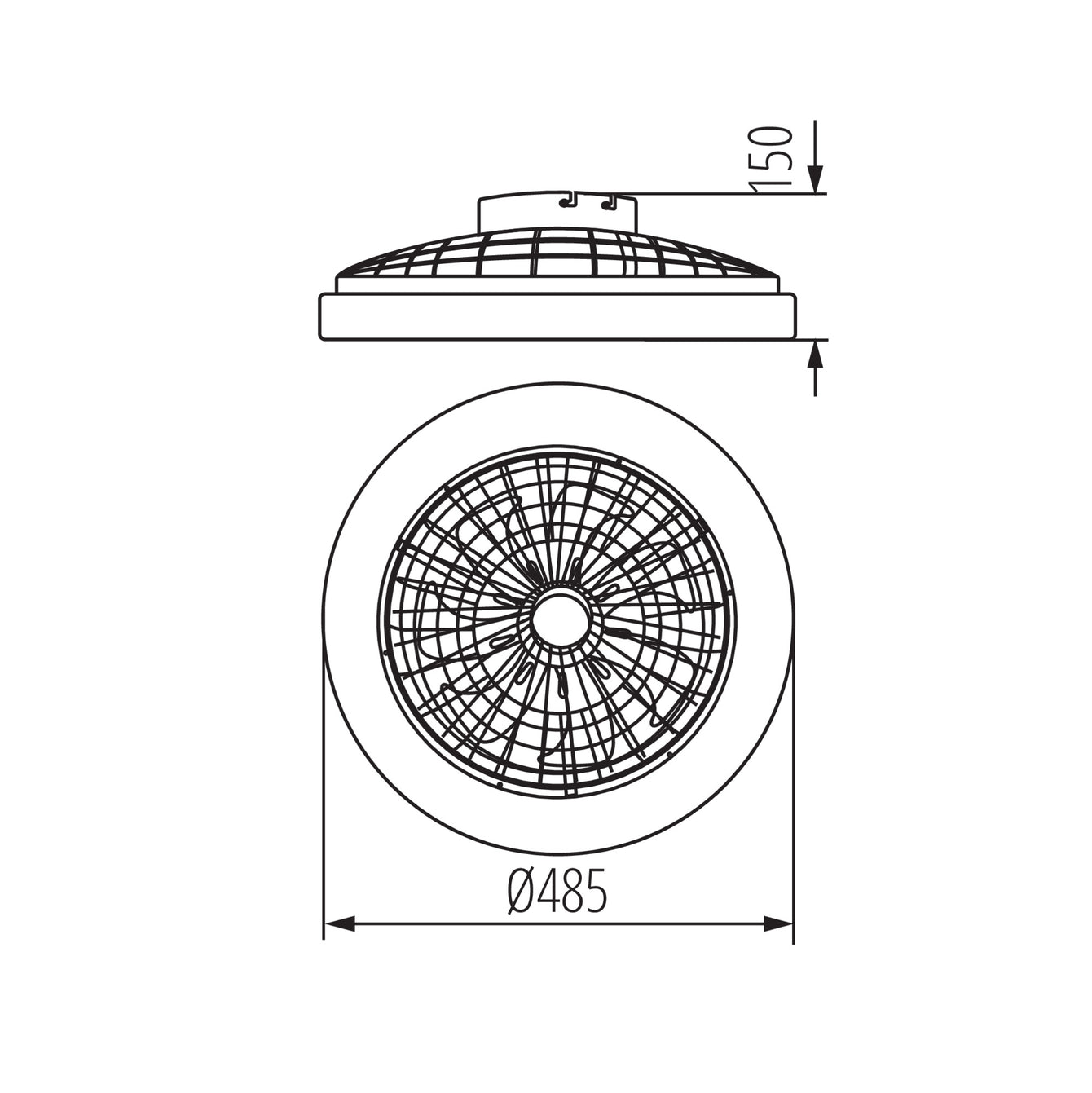ElekTek Circular Round LED Ceiling Light with Integrated Fan CCT White or RGB - Buy It Better 