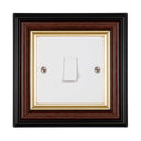 ElekTek Decorative Switch Surround Frame Cover Finger Plate Edwardian Regency