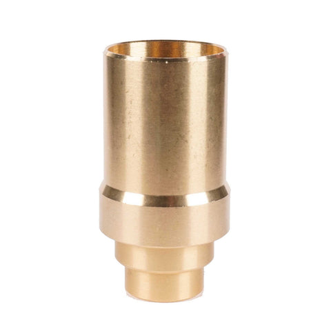 ElekTek E14 ES Edison Lamp Holder Plain Body Brass Half Inch Entry