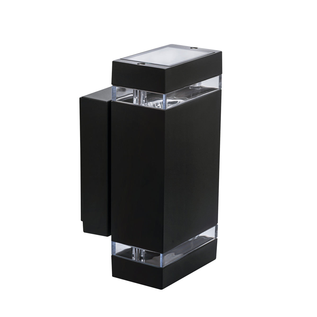 ElekTek Outdoor Exterior Wall Light Up and Down GU10 Lamps IP44 Black - Buy It Better Curved