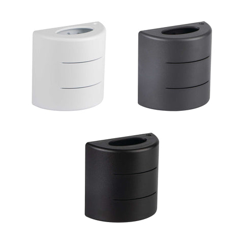 ElekTek Outdoor LED 2-Way Wall Light Up Down and Front Exterior 6W IP54 Curved