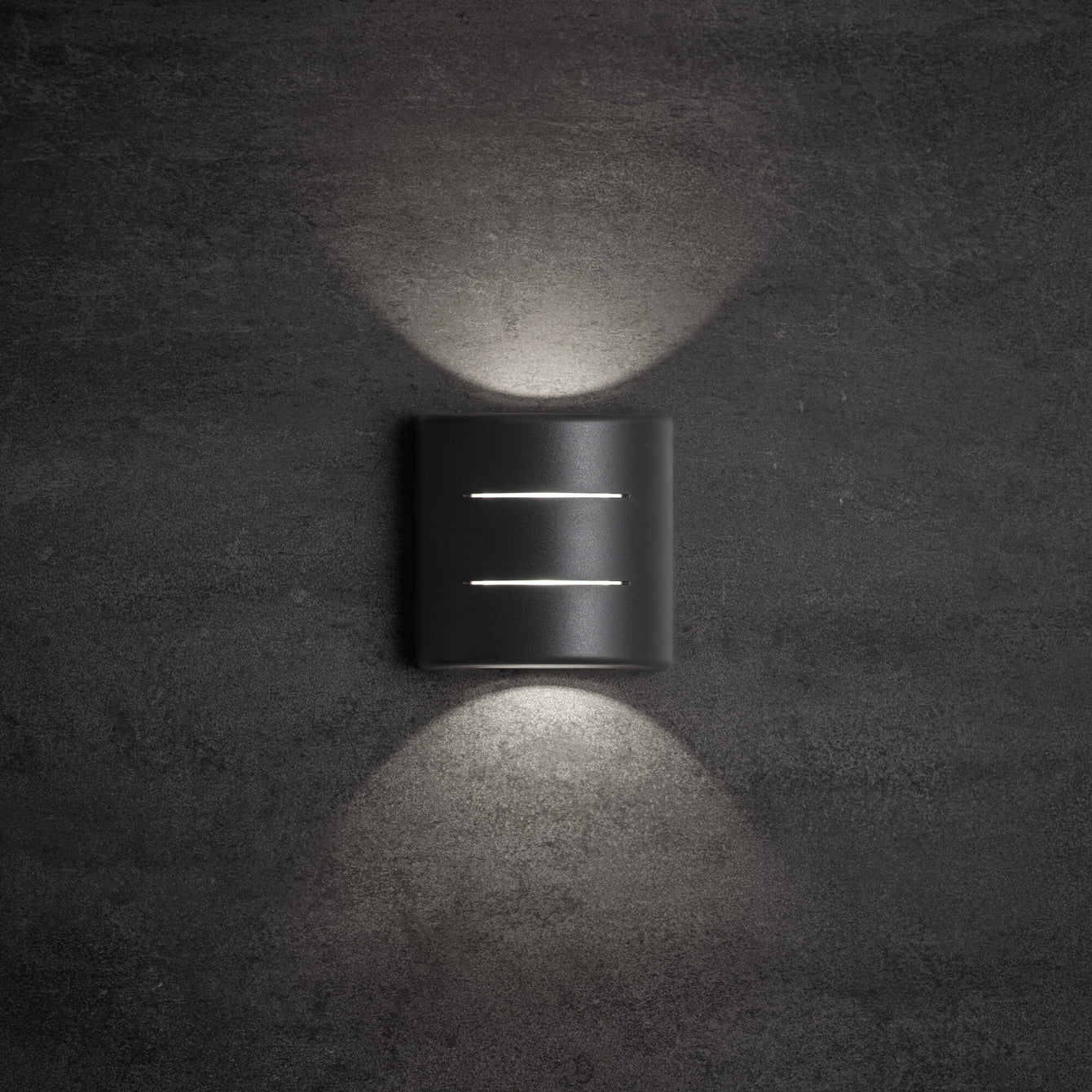 ElekTek Outdoor LED 2-Way Wall Light Up Down and Front Exterior 6W IP54 Curved - Buy It Better 