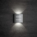 ElekTek Outdoor LED 2-Way Wall Light Up Down and Front Exterior 6W IP54 Curved - Buy It Better