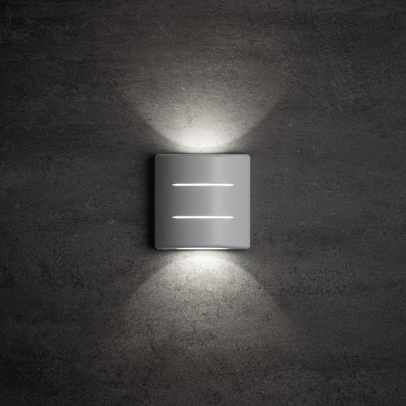 ElekTek Outdoor LED 2-Way Wall Light Up Down and Front Exterior 6W IP54 Curved - Buy It Better 