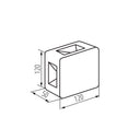 ElekTek Outdoor LED 4-Way Wall Light Up Down Left and Right Exterior 6W IP54 Square - Buy It Better