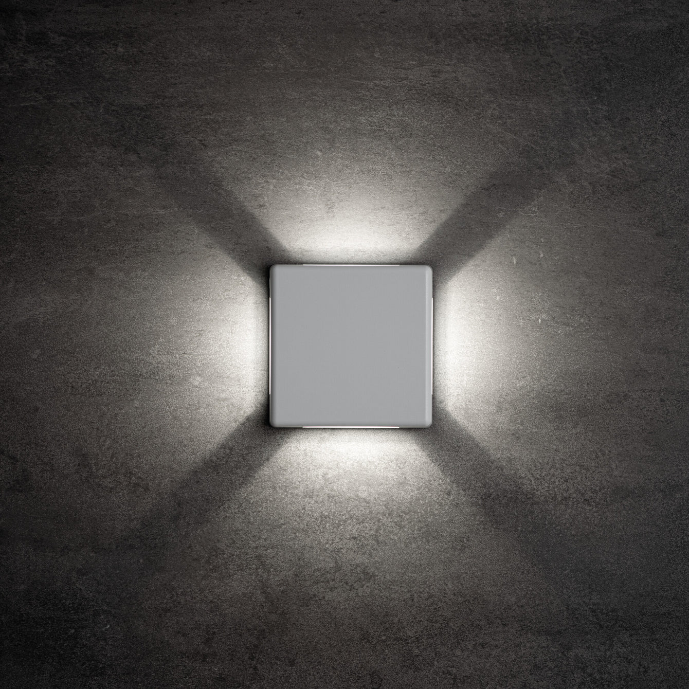 ElekTek Outdoor LED 4-Way Wall Light Up Down Left and Right Exterior 6W IP54 Square - Buy It Better 