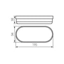 ElekTek Outdoor LED Exterior Bulkhead Light IP54 White 2-Pack - Buy It Better