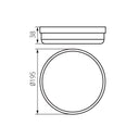 ElekTek Outdoor LED Exterior Bulkhead Light IP54 White 2-Pack Tolu