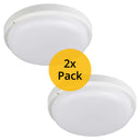 ElekTek Outdoor LED Exterior Bulkhead Light IP54 White 2-Pack - Buy It Better